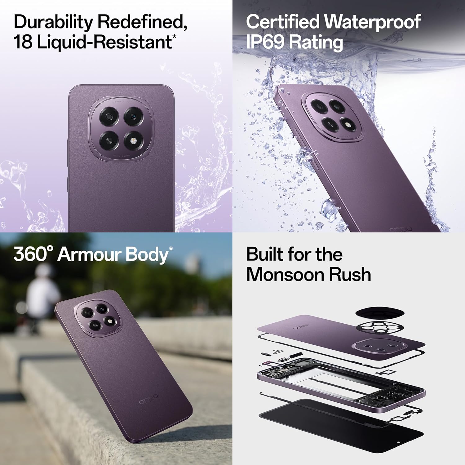 OPPO F29 5G (Solid Purple, 8GB RAM, 128GB Storage) with No Cost EMI/Additional Exchange Offers - Image 5