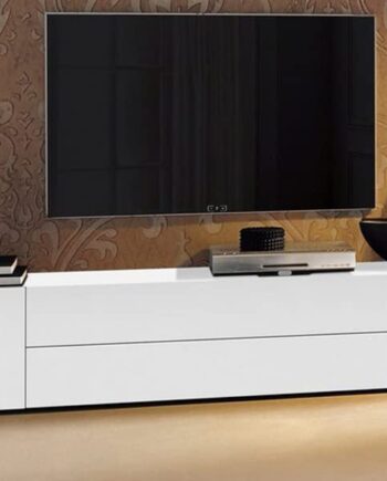 Heera Moti Sisvo Tv Unit for Living Room, TV Entertainment Unit up to 70'' (Matte, Engineered Wood,White)