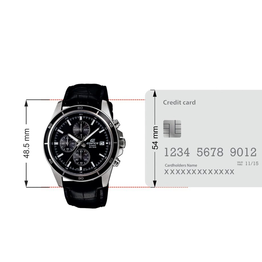Casio Edifice Chronograph Black Dial Men's Watch - EFR-526L-1AVUDF (EX096) - Image 6