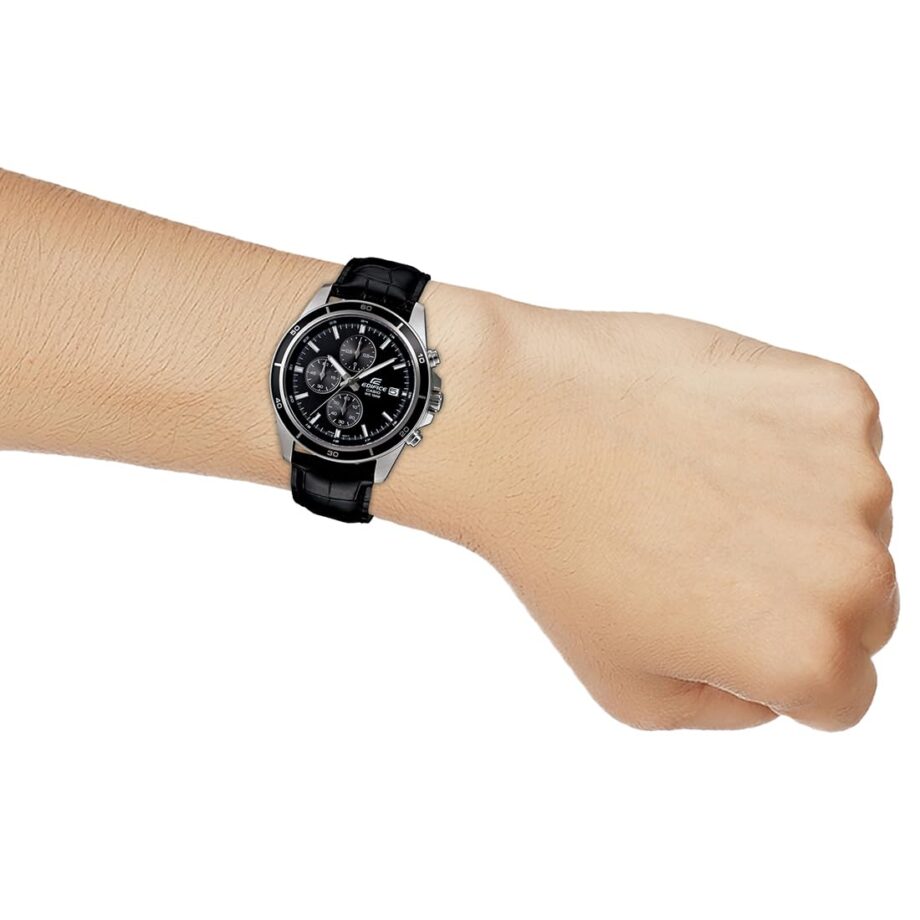 Casio Edifice Chronograph Black Dial Men's Watch - EFR-526L-1AVUDF (EX096) - Image 5