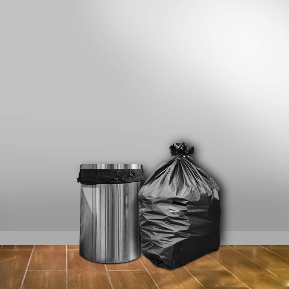 Amazon Brand - Presto! Garbage Bags | Medium | 180 Count | 30 Bags X 6 Rolls | 19 X 21 Inches | For Dry & Wet Waste | Black - Image 2