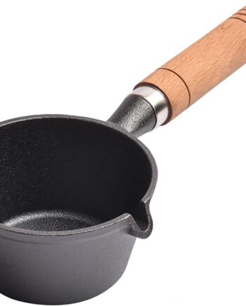 Home Essentials Cast Iron Tadka Pan/Vaghar/Chounk/Baghar for Frying Dal/Spices | 4Inch, 450gm, Gas & Stove-Friendly | Pre-Seasoned, 100% Toxin-Free, Naturally Non-Stick Tempering Pan (Round)