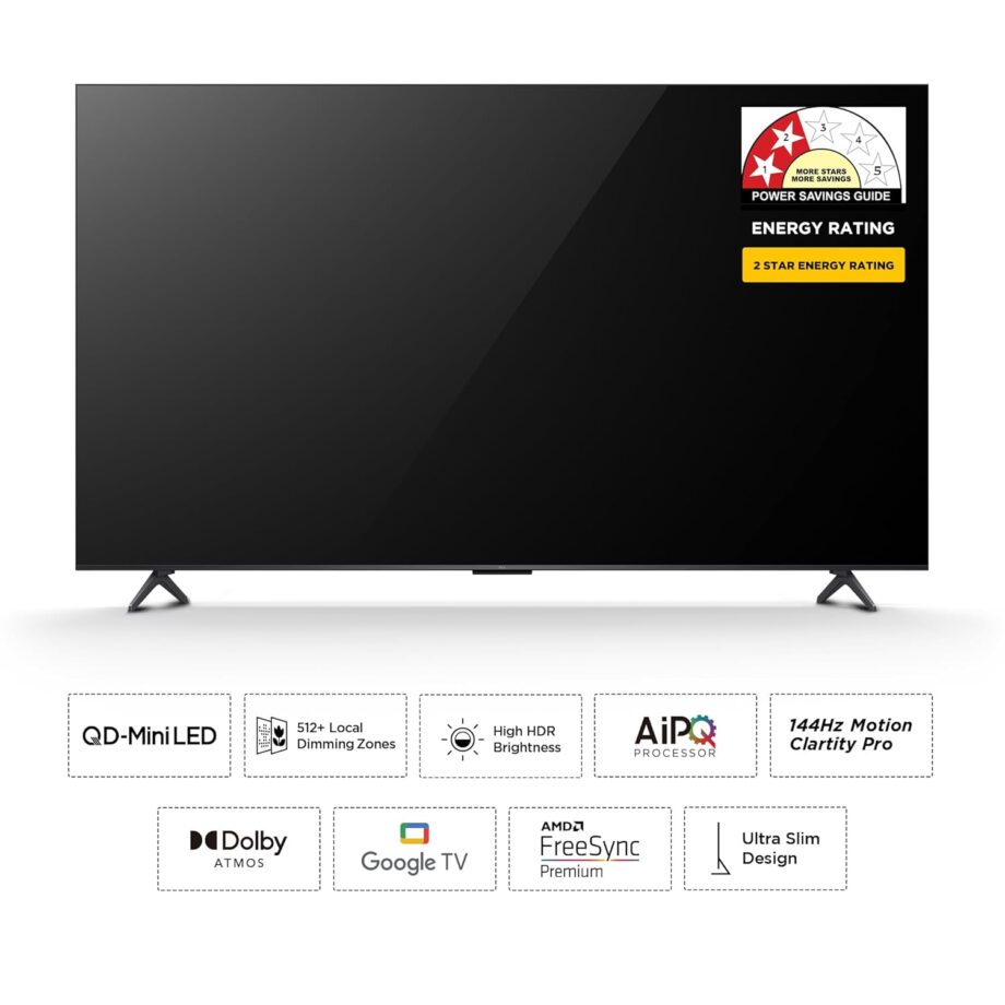 TCL 139 cm (55 inches) 4K UHD Smart QD-Mini LED Google TV 55Q6C - Image 2