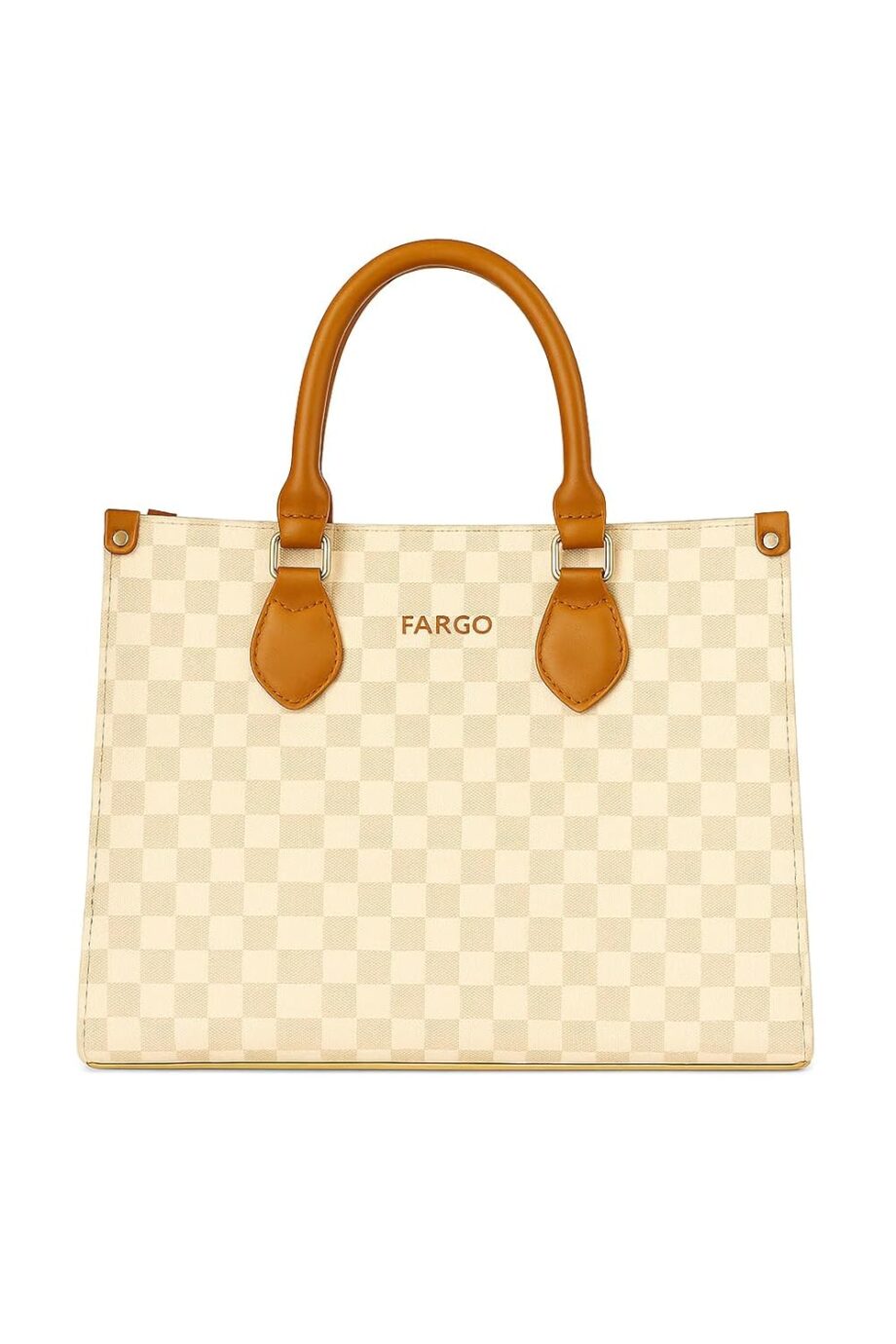 Fargo Noble Beige Tote Bag for Women | Large Vegan Leather Handbag with RFID Pockets, Zip Closure, Premium Look | Office, College, Party Use | Stylish Shoulder Tote | Made in India