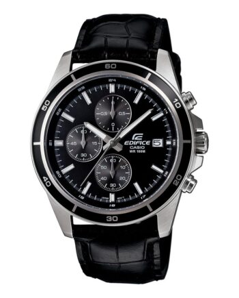 Casio Edifice Chronograph Black Dial Men's Watch - EFR-526L-1AVUDF (EX096)