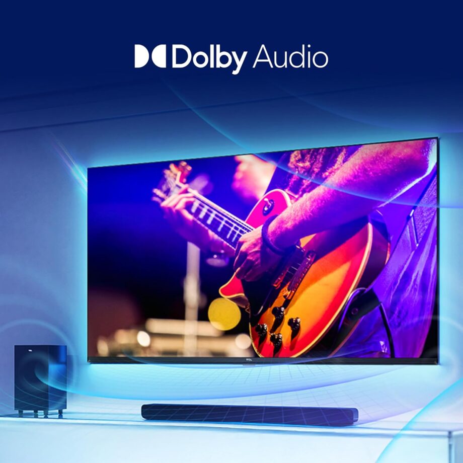 TCL 108 cm (43 inches) Metallic Bezel Less Series 4K Ultra HD Smart LED Google TV 43V6C (Black) - Image 13