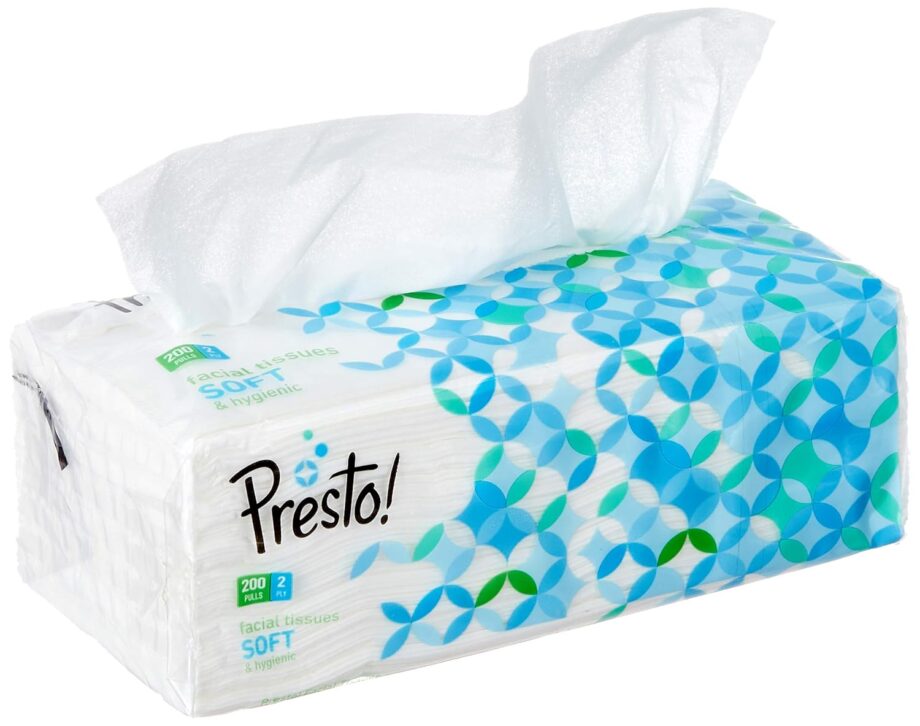 Amazon Brand - Presto! 2 Ply Facial Tissue Soft Pack - 200 Pulls (Pack of 6) - Image 2