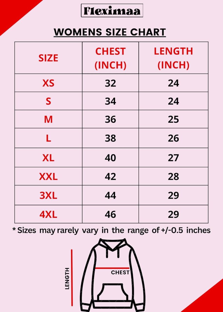 FLEXIMAA Women's Cotton Full Zipper Sweatshirt Hoodies with Kangaroo Pocket - Image 4