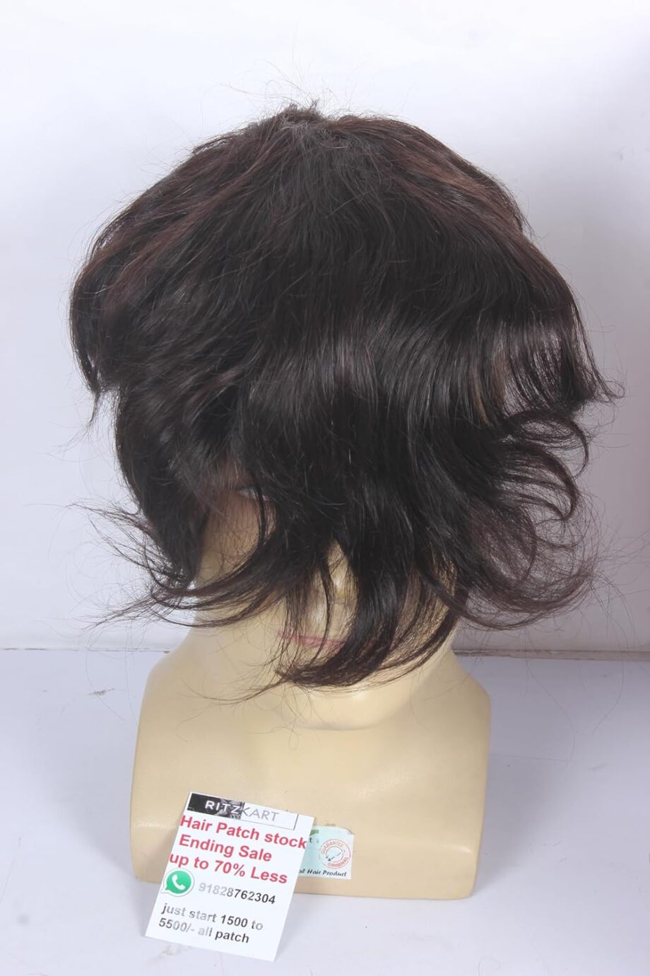 Human Hair Patch � Mix Sizes & Colors � Up to 70% Off � Limited Stock Ritzkart (Dark Brown, 10x6) - Image 2