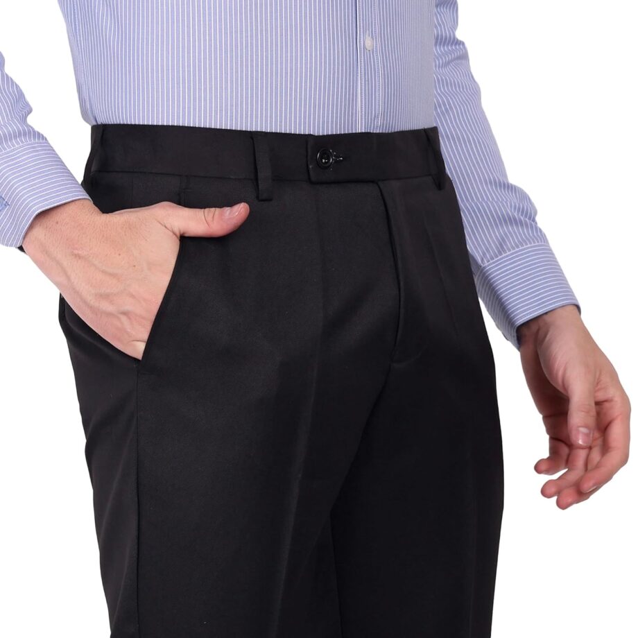 Jack and Jini Formal Pant for Men. Regular Fit, Lightweight, Flat Front, Premium Cotton Polyester Blend Fabric. Office, Party and Casual Wear. Non Stretchable. - Image 5