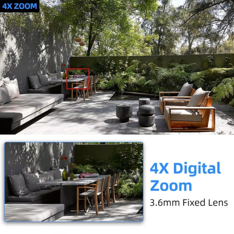 Maizic Smarthome Wi-Fi Indoor Camera 3MP HD Pan-Tilt Zoom CCTV Camera, Outdoor Indoor Security 2 Way Talk, Color Night Vision, Motion Detection, Multi User View, Support SD Card (Up to 128GB) - Image 3