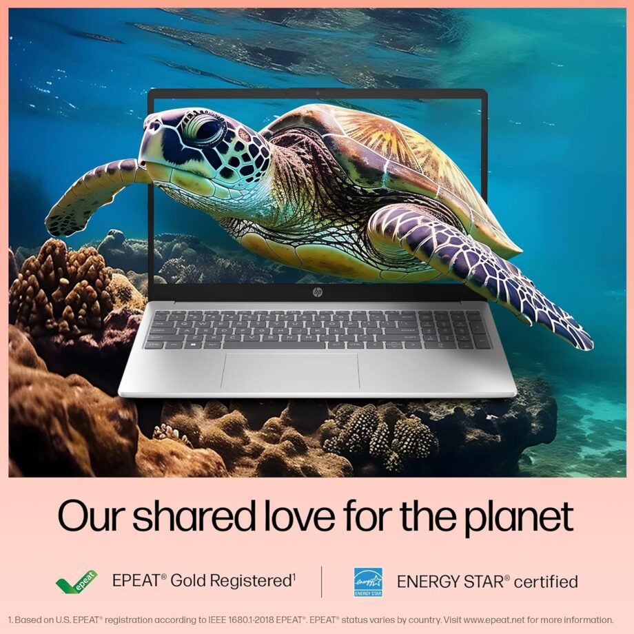 HP 15, 13th Gen Intel Core i5-1335U (16GB DDR4, 512GB SSD) FHD, Anti-Glare, Micro-Edge, 15.6''/39.6cm, Win11, M365 Basic(1yr)* Office24, Silver,1.59kg, fd0577TU, Iris Xe, FHD Camera w/Shutter Laptop - Image 10