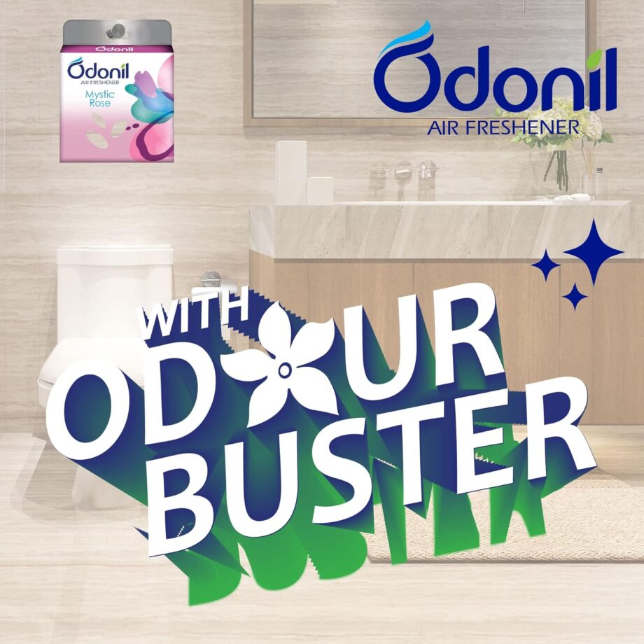 Odonil Bathroom Air Freshener Blocks Mixed Fragrances - 192g (48g*4) | Mixed Fragrances: Jamine, Lavender, Orchid, Rose| Long Lasting Fragrance - Image 4